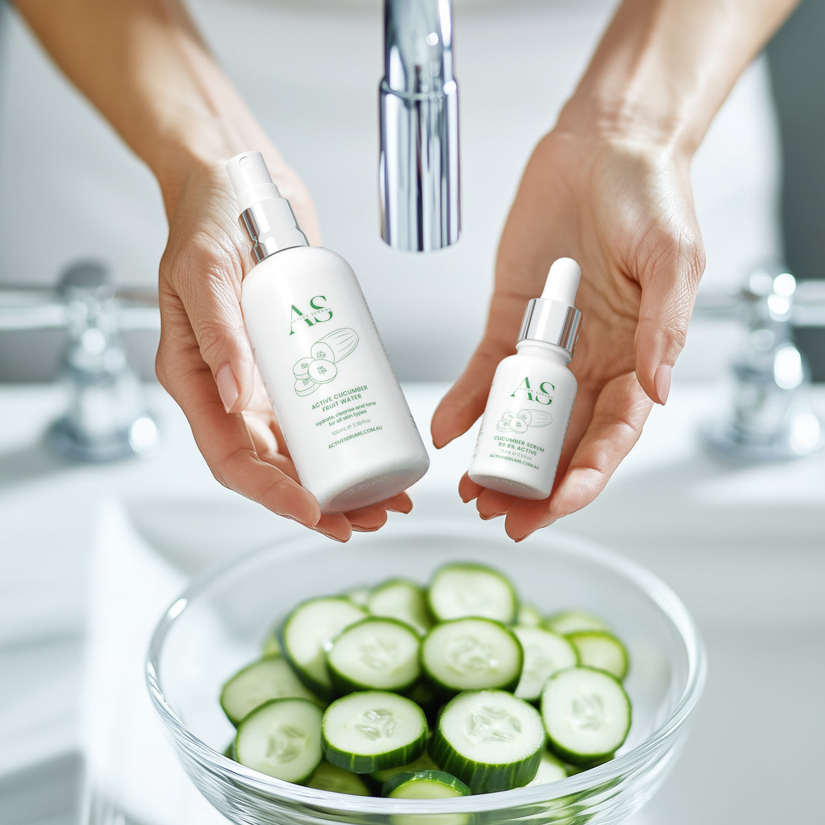 Active Cucumber Duo - Serum + Fruit Water Collection by Active Serums